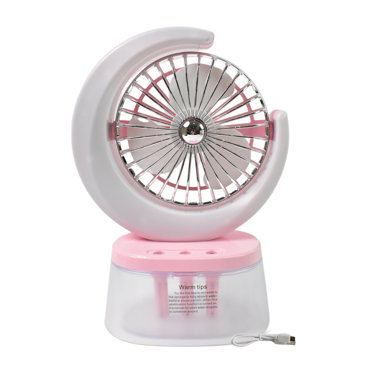 Desktop Fan - Camping Fan With Led Light Portable Humidifying Fan (1 Pc  Plug  Play Fan) Desktop Fan - Camping Fan With Led Light Portable Humidifying Fan (1 Pc  Plug  Play Fan)